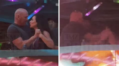 The video, published by TMZ, shows White, 53, and his wife, Anne, in a VIP area of a nightclub. Dana White can be seen in the video saying something to Anne White, at which point she slaps him in ... 